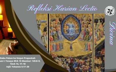 Official Website Refleksi Harian Lectio Divina Rabu Pekan Keempat Prapaskah 30 Maret 2022