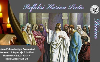 Refleksi Harian Lectio Divina Senin Pekan ketiga Prapaskah