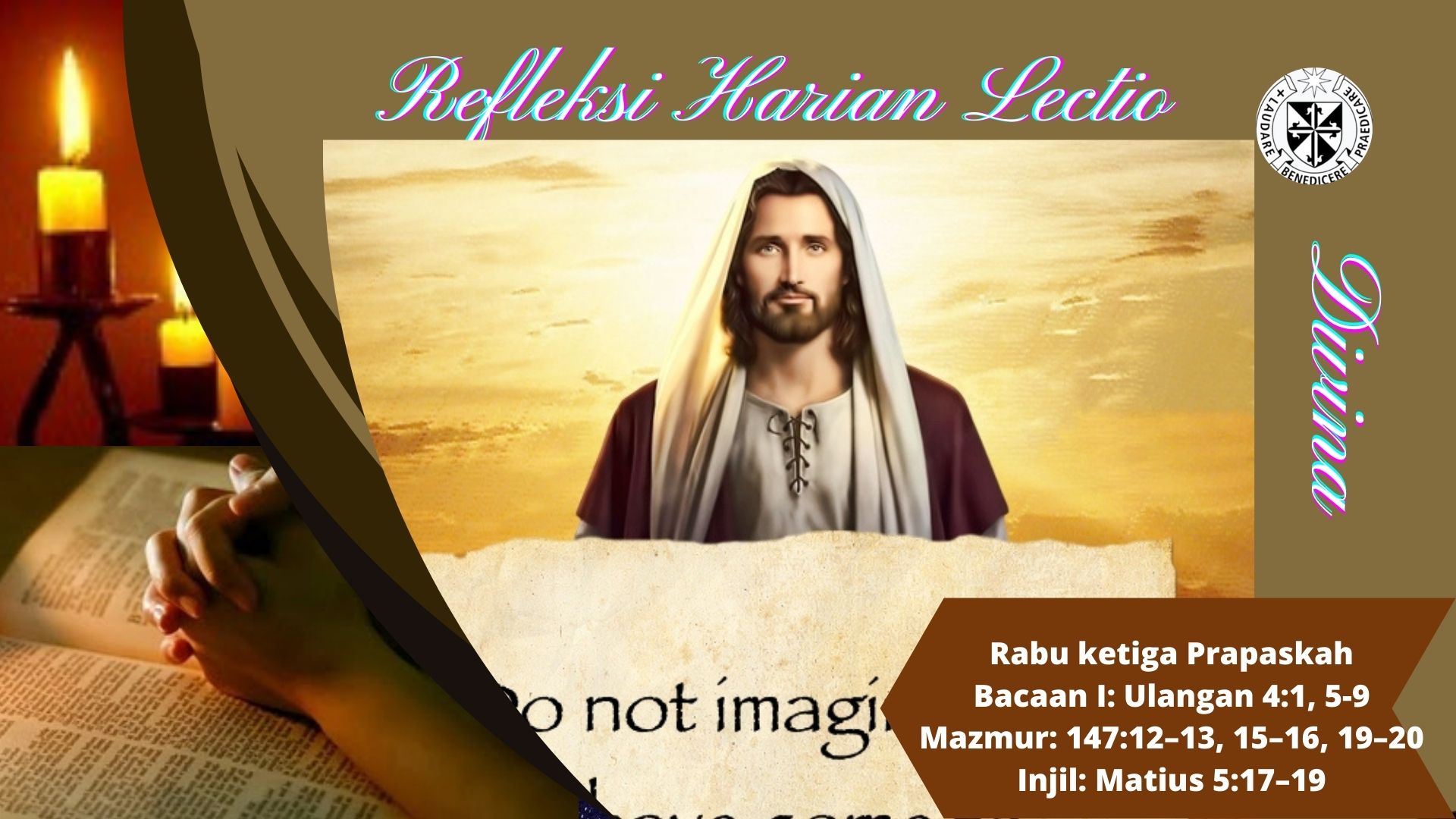 Refleksi Harian Lectio Divina Rabu Pekan ketiga Prapaskah 23 Maret 2022 refleksi lectio divina pekan 3 prapaskah