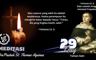 Hari ke 29 Meditasi Harian selama Prapaskah Santo Thomas Aquinas Rabu setelah Minggu Keempat Prapaskah